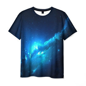 Мужская футболка 3D с принтом Вселенная в Белгороде, 100% полиэфир | прямой крой, круглый вырез горловины, длина до линии бедер | 3д | вселенная | гравитация | звезда | космос | новая