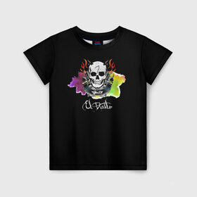 Детская футболка 3D с принтом El Diablo в Белгороде, 100% гипоаллергенный полиэфир | прямой крой, круглый вырез горловины, длина до линии бедер, чуть спущенное плечо, ткань немного тянется | el diablo | suicide squad | эль диабло