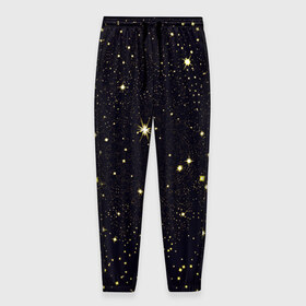 Мужские брюки 3D с принтом Stars в Белгороде, 100% полиэстер | манжеты по низу, эластичный пояс регулируется шнурком, по бокам два кармана без застежек, внутренняя часть кармана из мелкой сетки | вселенная | галактика | звезды