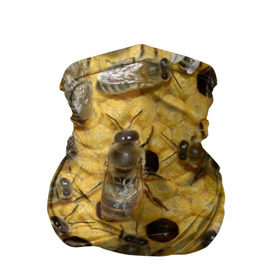 Бандана-труба 3D с принтом Пчела в Белгороде, 100% полиэстер, ткань с особыми свойствами — Activecool | плотность 150‒180 г/м2; хорошо тянется, но сохраняет форму | лето | мед | насекомые | оса | природа | пчелы | шмель