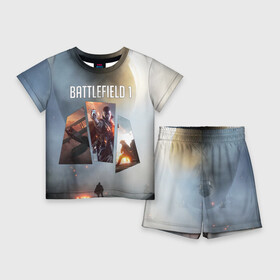 Детский костюм с шортами 3D с принтом Battlefield 1 в Белгороде,  |  | battlefield | батла | батлфилд