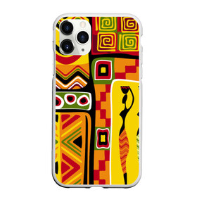 Чехол для iPhone 11 Pro Max матовый с принтом Африка в Белгороде, Силикон |  | Тематика изображения на принте: орнамент | этнический | этно | яркий