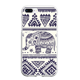 Чехол для iPhone 7Plus/8 Plus матовый с принтом Африка в Белгороде, Силикон | Область печати: задняя сторона чехла, без боковых панелей | орнамент | слон | этно