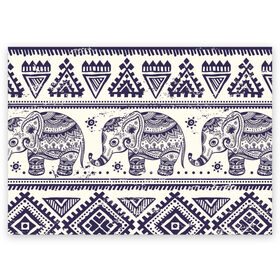 Поздравительная открытка с принтом Африка в Белгороде, 100% бумага | плотность бумаги 280 г/м2, матовая, на обратной стороне линовка и место для марки
 | Тематика изображения на принте: орнамент | слон | этно