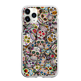 Чехол для iPhone 11 Pro Max матовый с принтом Мексиканские черепа в Белгороде, Силикон |  | Тематика изображения на принте: calavera | sugar skull | день мертвых | мексика | традиция | узоры | цветы