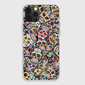 Чехол для iPhone 12 Pro Max с принтом Мексиканские черепа в Белгороде, Силикон |  | calavera | sugar skull | день мертвых | мексика | традиция | узоры | цветы