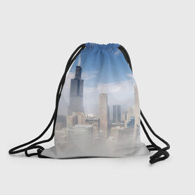 Рюкзак-мешок 3D с принтом Chicago в Белгороде, 100% полиэстер | плотность ткани — 200 г/м2, размер — 35 х 45 см; лямки — толстые шнурки, застежка на шнуровке, без карманов и подкладки | 