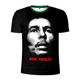 Мужская футболка 3D спортивная с принтом Боб Марли в Белгороде, 100% полиэстер с улучшенными характеристиками | приталенный силуэт, круглая горловина, широкие плечи, сужается к линии бедра | bob marley | боб марли | музыка | регги | ямайка