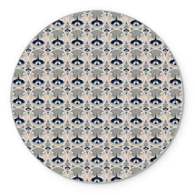 Коврик круглый с принтом Енот в Белгороде, резина и полиэстер | круглая форма, изображение наносится на всю лицевую часть | енот | животные