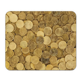 Коврик прямоугольный с принтом монетки в Белгороде, натуральный каучук | размер 230 х 185 мм; запечатка лицевой стороны | деньги | евро | копейки | мелочёвка | мелочь | монеты
