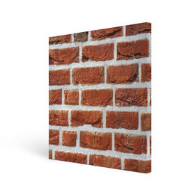 Холст квадратный с принтом старая кирпичная стена в Белгороде, 100% ПВХ |  | камни | кирпич | постройка | стена | стройка | цемент