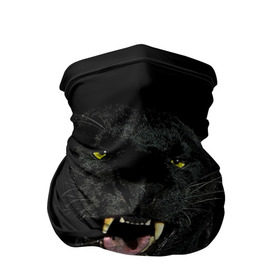 Бандана-труба 3D с принтом Чёрная пантера в Белгороде, 100% полиэстер, ткань с особыми свойствами — Activecool | плотность 150‒180 г/м2; хорошо тянется, но сохраняет форму | кошка | оскал | пантера | прикольные картинки