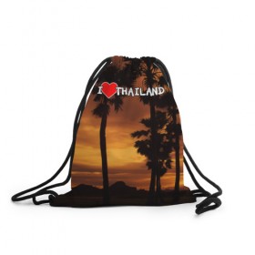 Рюкзак-мешок 3D с принтом Thailand в Белгороде, 100% полиэстер | плотность ткани — 200 г/м2, размер — 35 х 45 см; лямки — толстые шнурки, застежка на шнуровке, без карманов и подкладки | море | отдых | отпуск | пляж | солнце | туризм | турист