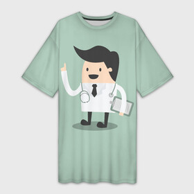 Платье-футболка 3D с принтом Доктор в Белгороде,  |  | doctor | house md | md | врач | дантист | доктор | мед работник | медецина | медик | хирург