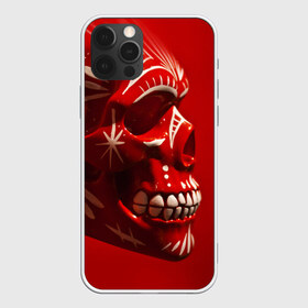 Чехол для iPhone 12 Pro Max с принтом Красный череп в Белгороде, Силикон |  | red | дьявол | красный | монстр | прикольные картинки | череп