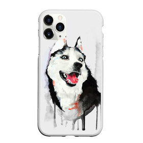 Чехол для iPhone 11 Pro матовый с принтом Хаски в Белгороде, Силикон |  | голова животного | кутёнок | прикольные картинки | собака | щенок