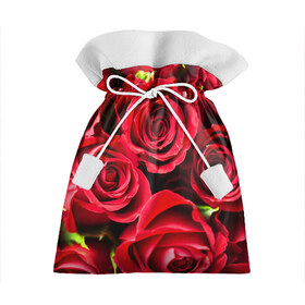 Подарочный 3D мешок с принтом Розы в Белгороде, 100% полиэстер | Размер: 29*39 см | красный | лепестки | прикольные картинки | розы | цветочки | цветы