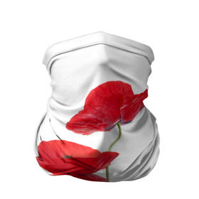 Бандана-труба 3D с принтом Маки в Белгороде, 100% полиэстер, ткань с особыми свойствами — Activecool | плотность 150‒180 г/м2; хорошо тянется, но сохраняет форму | field | flowers | poppies | poppy | red | wild | красные | мак | маки | поле | полевые | цветы