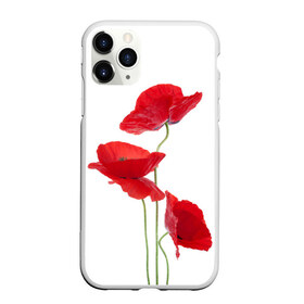 Чехол для iPhone 11 Pro матовый с принтом Маки в Белгороде, Силикон |  | field | flowers | poppies | poppy | red | wild | красные | мак | маки | поле | полевые | цветы