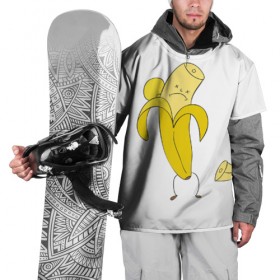 Накидка на куртку 3D с принтом Банан в Белгороде, 100% полиэстер |  | Тематика изображения на принте: грустный | фрукты