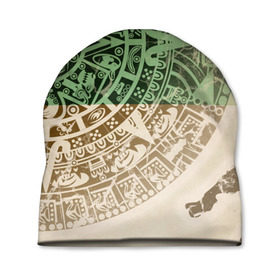 Шапка 3D с принтом Народ Майя 2 в Белгороде, 100% полиэстер | универсальный размер, печать по всей поверхности изделия | античный | ацтеки | гранж | живопись | культура | майя | орнамент | ретро | старинный | элемент