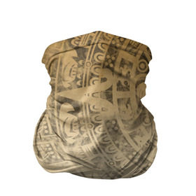 Бандана-труба 3D с принтом Народ Майя в Белгороде, 100% полиэстер, ткань с особыми свойствами — Activecool | плотность 150‒180 г/м2; хорошо тянется, но сохраняет форму | античный | ацтеки | гранж | живопись | культура | майя | орнамент | ретро | старинный | элемент