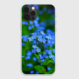 Чехол для iPhone 12 Pro Max с принтом Синие цветы в Белгороде, Силикон |  | Тематика изображения на принте: лепестки | прикольные картинки | цветочки | цветы