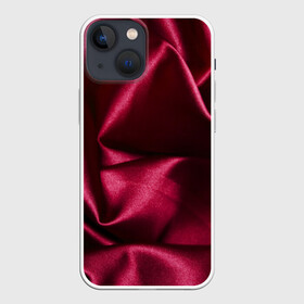 Чехол для iPhone 13 mini с принтом Текстура в Белгороде,  |  | бордовый | роза | текстура | ткань | узор | цвет