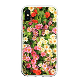 Чехол для iPhone XS Max матовый с принтом Весеннее настроение в Белгороде, Силикон | Область печати: задняя сторона чехла, без боковых панелей | аромат | букет | вазон | великолепие | краски | красота | куст | луг | полевые цветы | полянка | природа | растения | розы | ромашки | тюльпаны | украшение | фауна | цветник | цветок | цветочек | цветы