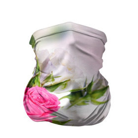 Бандана-труба 3D с принтом Алые розы в Белгороде, 100% полиэстер, ткань с особыми свойствами — Activecool | плотность 150‒180 г/м2; хорошо тянется, но сохраняет форму | Тематика изображения на принте: аромат | букет | вазон | великолепие | краски | красота | куст | нежность | природа | растения | розы | украшение | фауна | цветник | цветы