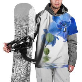 Накидка на куртку 3D с принтом Веточка орхидеи в Белгороде, 100% полиэстер |  | ветка | красота | нежность | орхидея | природа | растение | фауна | цветок | цветы