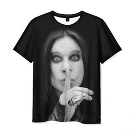 Мужская футболка 3D с принтом Ozzy Osbourne в Белгороде, 100% полиэфир | прямой крой, круглый вырез горловины, длина до линии бедер | rock | знаменитость | оззи осборн | рок | рок группа | рок звезда | рок музыка