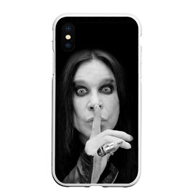 Чехол для iPhone XS Max матовый с принтом Ozzy Osbourne в Белгороде, Силикон | Область печати: задняя сторона чехла, без боковых панелей | rock | знаменитость | оззи осборн | рок | рок группа | рок звезда | рок музыка