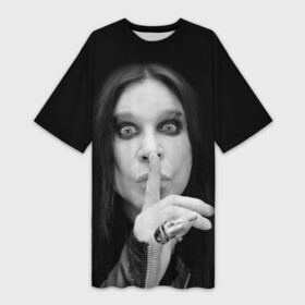 Платье-футболка 3D с принтом Ozzy Osbourne в Белгороде,  |  | rock | знаменитость | оззи осборн | рок | рок группа | рок звезда | рок музыка
