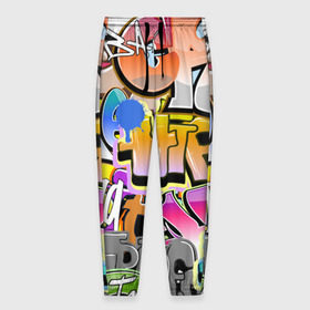 Мужские брюки 3D с принтом Пикассо из будущего в Белгороде, 100% полиэстер | манжеты по низу, эластичный пояс регулируется шнурком, по бокам два кармана без застежек, внутренняя часть кармана из мелкой сетки | искусство | радуга | улицы