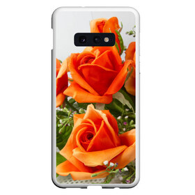 Чехол для Samsung S10E с принтом Розы в Белгороде, Силикон | Область печати: задняя сторона чехла, без боковых панелей | бабочки | весна | краски | лето | осень | розы | цветок | цветы