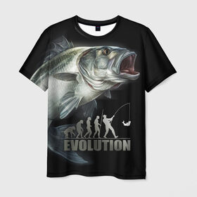 Мужская футболка 3D с принтом Эволюция в Белгороде, 100% полиэфир | прямой крой, круглый вырез горловины, длина до линии бедер | эволюция