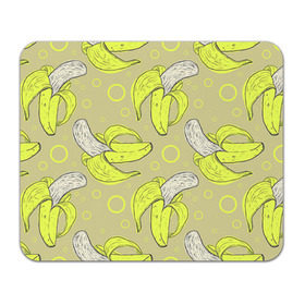 Коврик прямоугольный с принтом Банан 8 в Белгороде, натуральный каучук | размер 230 х 185 мм; запечатка лицевой стороны | banana | банан | бананы | паттерн