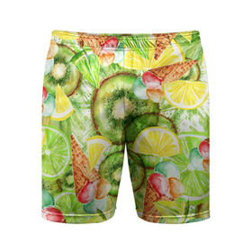 Мужские шорты 3D спортивные с принтом Веселые фрукты 2 в Белгороде,  |  | апельсин | арбуз | банан | виноград | груша | киви | мороженое | овощи | питание | ппп | правильное | тайланд | фрукт | яблоко