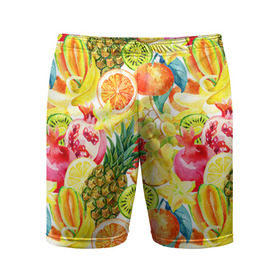 Мужские шорты 3D спортивные с принтом Веселые фрукты 1 в Белгороде,  |  | апельсин | арбуз | банан | виноград | груша | киви | овощи | питание | ппп | правильное | тайланд | фрукт | яблоко