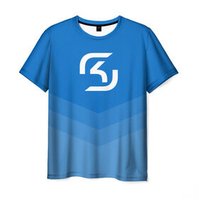 Мужская футболка 3D с принтом SK-Gaming в Белгороде, 100% полиэфир | прямой крой, круглый вырез горловины, длина до линии бедер | csgo | esports | gaming | lg | sk | team