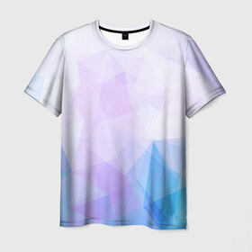 Мужская футболка 3D с принтом Геометрия в Белгороде, 100% полиэфир | прямой крой, круглый вырез горловины, длина до линии бедер | trand | геометрия | мода | тренд | треугольники | трэнд