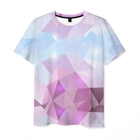 Мужская футболка 3D с принтом Геометрия 2 в Белгороде, 100% полиэфир | прямой крой, круглый вырез горловины, длина до линии бедер | trand | геометрия | мода | тренд | треугольники | трэнд