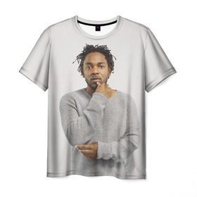 Мужская футболка 3D с принтом Kendrick Lamar в Белгороде, 100% полиэфир | прямой крой, круглый вырез горловины, длина до линии бедер | Тематика изображения на принте: 