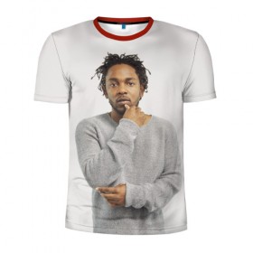 Мужская футболка 3D спортивная с принтом Kendrick Lamar в Белгороде, 100% полиэстер с улучшенными характеристиками | приталенный силуэт, круглая горловина, широкие плечи, сужается к линии бедра | Тематика изображения на принте: 