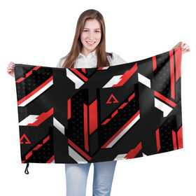 Флаг 3D с принтом CSGO Cyrex Pattern в Белгороде, 100% полиэстер | плотность ткани — 95 г/м2, размер — 67 х 109 см. Принт наносится с одной стороны | counter strike | cs go | cs go cyrex pattern | cyrex pattern