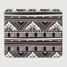 Коврик прямоугольный с принтом Etno pattern в Белгороде, натуральный каучук | размер 230 х 185 мм; запечатка лицевой стороны | орнамент | черно белый | этно