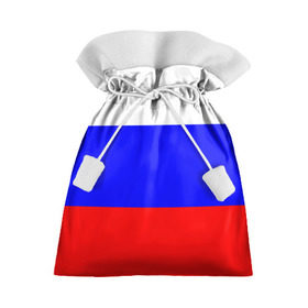 Подарочный 3D мешок с принтом Россия в Белгороде, 100% полиэстер | Размер: 29*39 см | Тематика изображения на принте: народный | россия | русский | страны | триколор | флаг