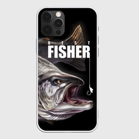 Чехол для iPhone 12 Pro Max с принтом Лучший рыбак в Белгороде, Силикон |  | background | best fisherman | black | fish | fishing | sturgeon | лучший рыбак | осетр | рыба | рыбалка | фон | черный