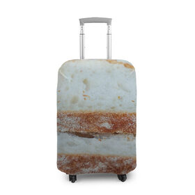 Чехол для чемодана 3D с принтом Хлеб в Белгороде, 86% полиэфир, 14% спандекс | двустороннее нанесение принта, прорези для ручек и колес | батон | булка | булочка | выпечка | еда | кулинария | кусочек | мука | хлеб